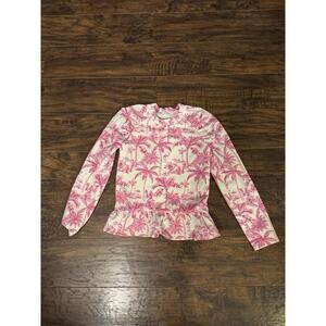 Janie And Jack Baby Girl Rashguard Bathing suit Top Sz:6